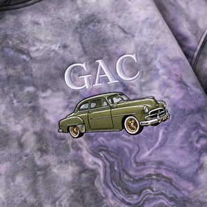 Sweat à capuche pour homme violet et gris avec poche kangourou, cordon de serrage, motif graphique, streetwear, mode décontractée, vente en gros - Product Image 5