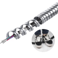 Serrure carrée étanche aux liquides PVC enduit galvanisé câble en acier ondulé raccords de conduits flexibles accessoires de conduits