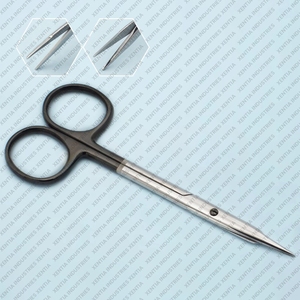 Ciseaux de tenotomie TC Steven Premium 4,5 pouces Supercut droits pour bloc opératoire, en acier inoxydable, ciseaux chirurgicaux CE - Product Image 1
