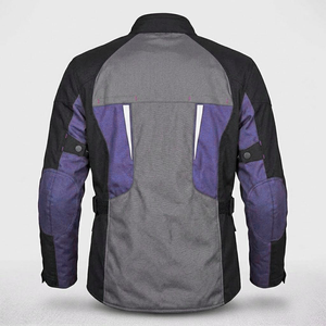 adventure Touring Motorbike Jacket Multi-Panel Design Protective Textile Gear with Reflective Strip and Reinforced Elbow <b>Patches</b> - Product Image 3