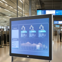 IEI DM2-190H 19 pouces moniteur industriel IP65 caméra intégrée AI reconnaissance faciale USB 3.2 Gen1 type-a avant OSD