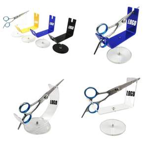 IKZARSA CIK-132 Professional Barber Scissors Holder-Durable <b>Metal</b> & Plastic Salon Organizer Stand <b>for</b> Stylists - Product Image 3