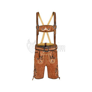 Tenue traditionnelle bavaroise pour femmes, Lederhosen, pour le festival de la bière d'Oktoberfest, avec détails brodés - Product Image 1