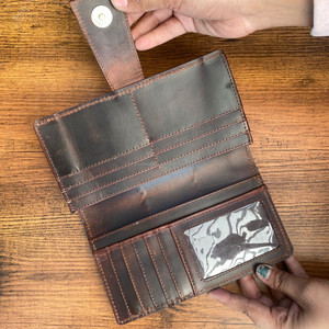 Gran oferta 2024, bolso cruzado de cuero mecanizado a mano y billetera de bloqueo RFID para mujer, conjuntos de embrague de piel de vaca a la moda para mujer - Product Image 6