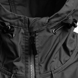 Veste de travail imperméable à capuche pour homme avec fermeture éclair et plusieurs poches, style hiver, coupe classique - Product Image 5