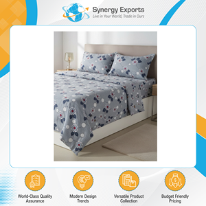 Top Supplier & Exporter Selling Outstanding Quality 80 GSM 4 Pcs Printed Polyester Bedsheet <b>Set</b> for Global Bulk Buyers - Product Image 3