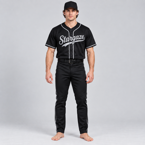 Uniforme de béisbol personalizado con material transpirable, comodidad flexible, diseño elegante para el equipo, costuras duraderas y profesional. - Product Image 6