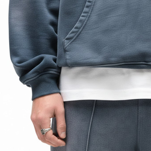 Chándales para hombre de alta calidad, estilo vintage, efecto desgastado por el sol, del mejor fabricante y proveedor. Chándal con efecto desgastado por el sol para hombre. - Product Image 5