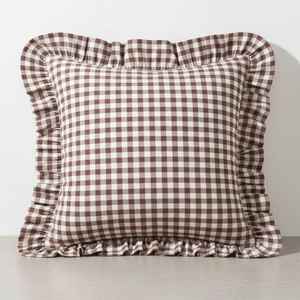 Funda de Cojín Decorativa con Volantes Tejidos 100% Algodón, Estilo Boho - Product Image 1