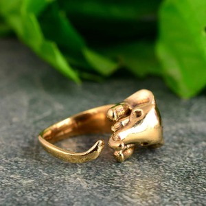 Trendy Design 18k Gold Plated Elephant <b>Ring</b> Adjustable Animal <b>Statement</b> <b>Ring</b> - Product Image 3