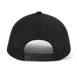 Casquette de baseball noire à 6 panneaux, respirante, en maille, ajustée, unisexe, pour l'extérieur, style décontracté, printemps-été - Product Image 5
