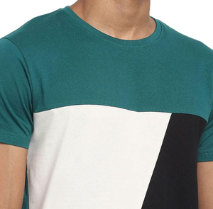 Nouveauté T-shirt décontracté pour homme 100% coton Logo personnalisé sur le devant Tissu en molleton tricoté uni Séchage rapide et respirant - Product Image 3