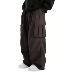 Nouvel Arrivage 2026 – Pantalon Cargo Homme Ample et Droit à Taille Haute, 100% Coton Respirant, Design Personnalisé, Style Streetwear Hiver Tendance - Product Image 5
