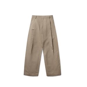 High Quality Custom Streetwear 100% Cotton Baggy Men's Wide Leg Sweatpants Manufacturer Working Khaki <b>Pants</b> Trousers for Men - Product Image 3