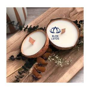 ENVÍO RÁPIDO 2026 Vela de Cáscara de Coco con Cera de Soja Pura para Decoración del Hogar y Relajación, Fragancia Duradera, Artesanía Premium - Product Image 1
