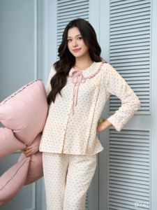 Ropa de Maternidad para Verano/Otoño, Conjuntos de Pijamas Estampados para Mujeres Embarazadas, Trajes de Lactancia B741, Gran Venta - Product Image 3