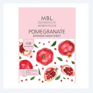 Mascarilla facial Embiel Pomegranate Intensive Mask Sheet, 10 mascarillas faciales para el cuidado de la piel - Product Image 4