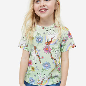 Camisetas de Cuello Redondo Ecológicas Recomendadas, Ropa de Moda para Niñas, Camisetas con Impresión por Sublimación Completa, MOQ Bajo - Product Image 6