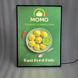 Premium Custom OEM ODM Aluminum & Glass Vertical Snap <b>Frame</b> LED Light Box for Restaurant Menu Display and Advertising Signage - Product Image 1