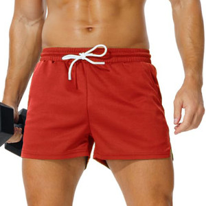 Shorts de course en maille d'été personnalisés avec motifs graphiques, shorts de sport en tissu éponge de coton pour hommes - Product Image 1