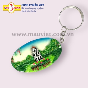 Patrimoine culturel vietnamien Artisanat en résine artificielle artisanale Modèle animal unique Porte-clés Souvenirs exquis du Vietnam - Product Image 5