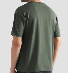 T-shirt pour homme en coton imprimé uni, coupe classique, doux, léger, décontracté, basique, pour le bureau, la salle de sport et les voyages, OEM ODM - Product Image 3