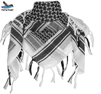 OEM Flying Eagle 100% Katun Arab Shemagh Kamuflase Gurun Keffiyeh Bernapas Tahan Angin Tahan Debu Kustom Penutup Kepala Pria