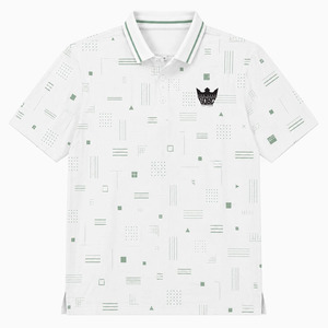 Camiseta de Golf Personalizada de Manga Corta, Tejido Oxford Transpirable, con Logotipo Personalizado en la Parte Delantera, Impresión Digital - Product Image 4