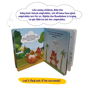 Libro de la Serie para Aprendizaje Temprano de Biplob, Libro 10: Bala el Oso, el que Amaba las Verduras, Libro de Rompecabezas con Audio sobre Buenos Hábitos - Product Image 4
