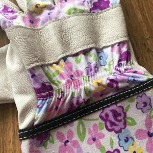 Leather Gardening <b>Gloves</b> Unisex Printed <b>Gloves</b> for Digging Planting Weeding Farming Nail Finger Protection Landscaping <b>Gloves</b> - Product Image 3