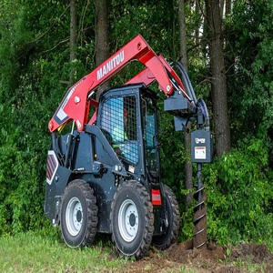 Advanced Manitou Skid Steer Loader With Mulcher Designed For Efficient <b>Brush</b> Removal And Tough Terrain Clearing - Product Image 5