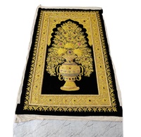Tapis brodé Zari avec bijoux, noué à la main, technique de point de croix, kit de crochet fait main