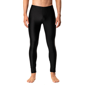 100% High Quality Men Slim Fit Elastic Waisted Leggings Solid Color Athletic Gym <b>Tights</b> Men Plain Printed Sports Compression - Product Image 1