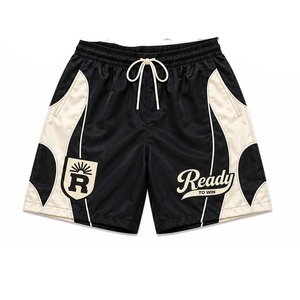 Conjunto Deportivo Ready To Win Industries Unisex Negro Crema Poliéster Deportivo con Cierre de Cremallera y Pantalones Cortos Transpirables para Primavera Adulto - Product Image 3