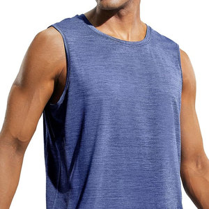 Elegant Casual <b>Cropped</b> <b>Tops</b> Sleeveless Custom Colors Fitted Ribbed V-neck Men Tank <b>Top</b> Breathable Quick Dry Crocheted Tight Fit - Product Image 6