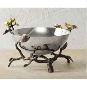 ชามโลหะตกแต่งลายโค้งสวยงามสำหรับเสิร์ฟขนมหวาน ชุบทอง ราคาไม่แพง - Product Image 3