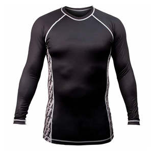 Camiseta de Compresión Rash Guard para Hombre al por Mayor, Manga Larga, Transpirable, de Secado Rápido, UPF50+, para Gimnasio, MMA, Surf, Buceo, Natación, Personalizable - Product Image 1