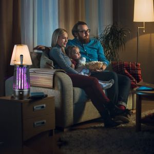 Lampada Antizanzare Ricaricabile a Luce UV, Trappola Elettrica per Insetti con Luce Notturna e Cinghia, Portata di 150 Metri Quadrati - Product Image 5