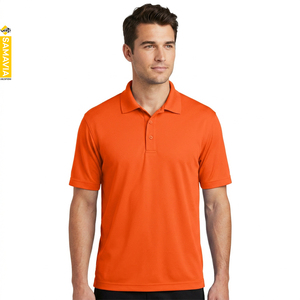 SAMAVIA Custom Plain <b>Brown</b> <b>Men's</b> <b>Polo</b> <b>Shirts</b> Short Sleeve Moisture Wicking Casual Golf Uniform OEM ODM Wholesale Manufacturer - Product Image 6