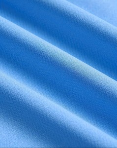 Men's Solid Light Blue Short Sleeve T-Shirt Regular Fit O-Neck Casual Jersey Knit 100% Cotton Blank Design - Product Image 5