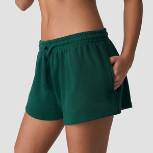 Women Pockets Design Plus Size <b>Elastic</b> <b>Waistband</b> Breathable Lightweight Custom High Quality Outdoor Running Seamless Shorts - Product Image 4