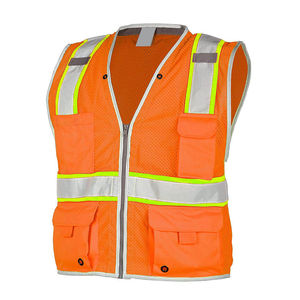 High Visibility Reflective <b>Waterproof</b> Safety Vest Jacket Custom Logo Industrial Security Construction Uniform <b>Work</b> Clothing - Product Image 1
