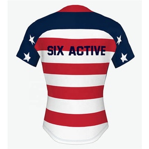 100% Polyester hommes Rugby maillot tissu personnalisé équipe porter uniforme respirant à manches longues chemises Sportswear Style pour adultes - Product Image 3