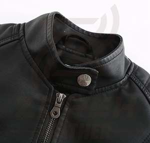 Blousons en cuir marron pour hommes, haut de gamme, à capuche, décontractés, hiver, couleur unie, respirants, fermeture éclair intégrale, personnalisables, OEM, vente en gros - Product Image 3
