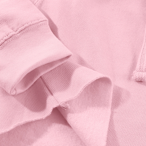 เสื้อสเวตเตอร์มีฮู้ดสีชมพูสำหรับผู้หญิง แขนยาว ถักทอ สีพื้น สวมใส่สบายๆ สำหรับฤดูใบไม้ร่วง - Product Image 5