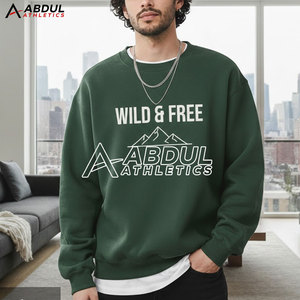 Sweat-shirt pour homme en coton mélangé, col rond et manches longues, idéal pour l'entraînement sportif et les voyages. - Product Image 4