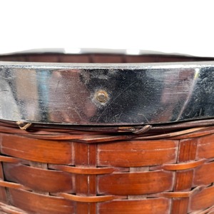 Woven Handmade Rattan Dustbin For Bathroom Office And Indoor Waste Collection Open Top Style Wastes <b>Bin</b> Wholesale From India - Product Image 3