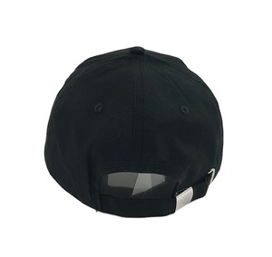 High Quality Design Fashion Black Custom Unisex Baseball <b>Cap</b> 100% Cotton Adjustable All Seasons OEM ODM Private Label - Product Image 2