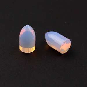 Cuarzo Opalita Rosa Natural de Calidad Premium, Forma de Bala de 9x17mm, Gema Suelta Calibrada, Cabujón Altamente Pulido, Gemas Vaishnavi - Product Image 4