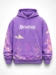 เสื้อฮู้ดลายกราฟิก Custom Lavender Dreamland ทรงโอเวอร์ไซส์ สไตล์สตรีทแวร์ เสื้อสเวตเชิ้ตแบบสวม Unisex รับผลิตแบบ OEM ODM - Product Image 1